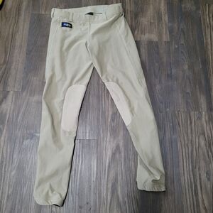 Irideon Women Cargo Cadence Knee Patch Riding Tights L Equestrian Breeches Tan